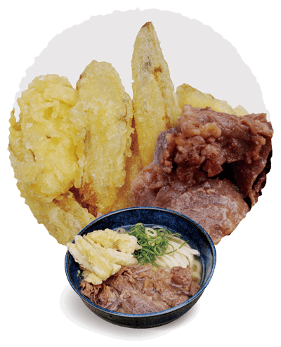 肉ごぼううどん